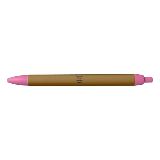 Create Your Own Brown Black Ink Pen (Front)