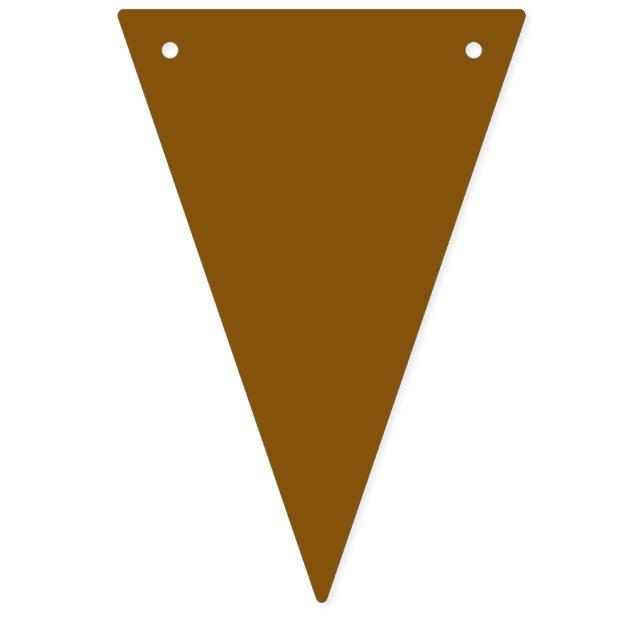 Create Your Own Brown Bunting Flags (First Flag)