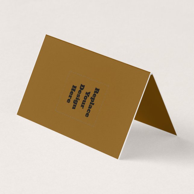 Create Your Own Brown Business Card (Front)
