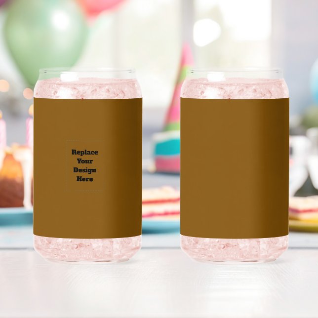 Create Your Own Brown Can Glass (Insitu (Birthday))