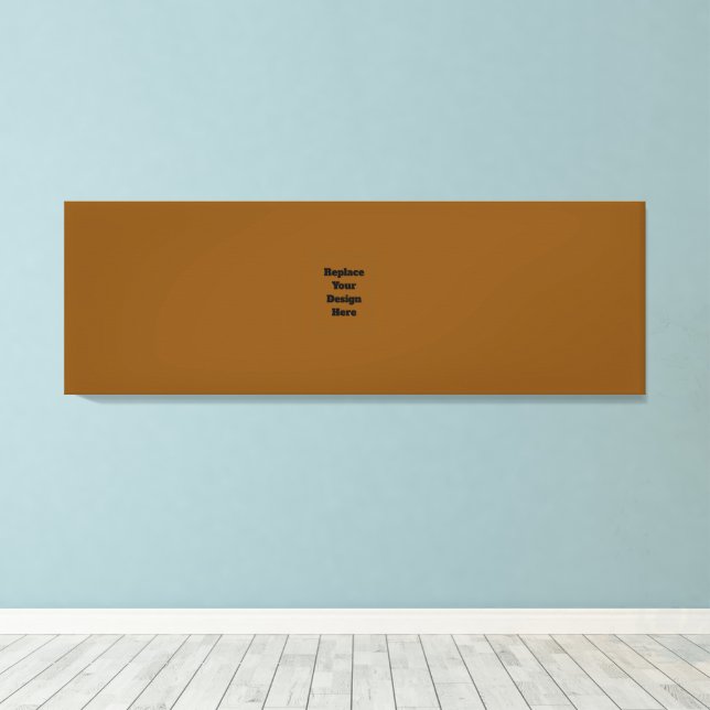 Create Your Own Brown Canvas Print (Insitu(Wood Floor))