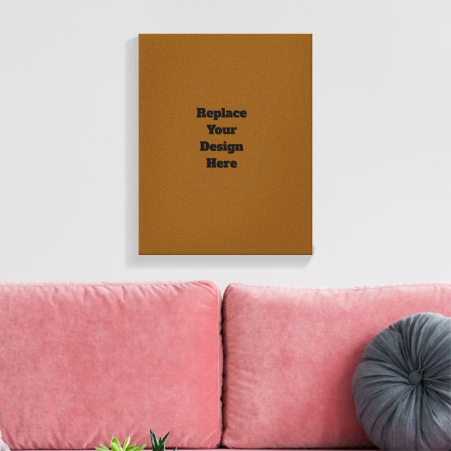 Create Your Own Brown Canvas Print (Insitu(LivingRoom))