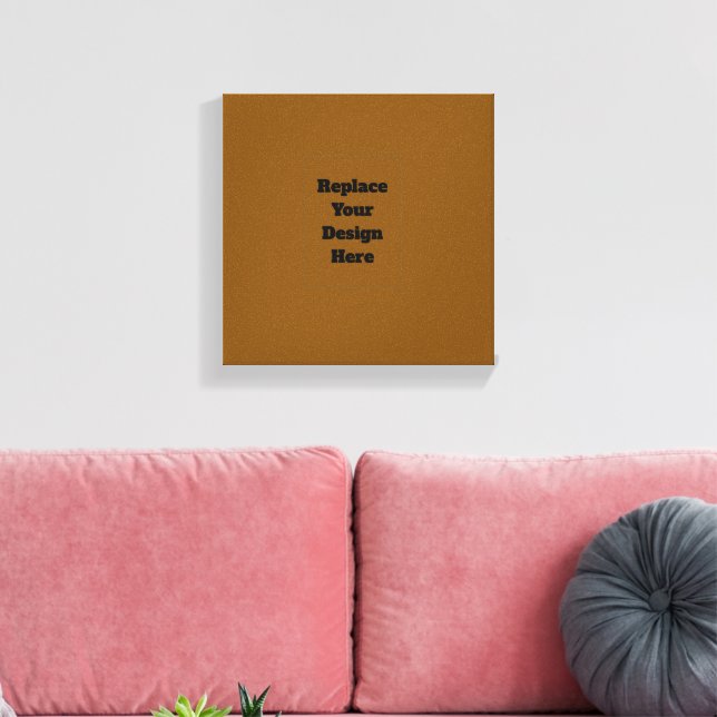 Create Your Own Brown Canvas Print (Insitu(LivingRoom))