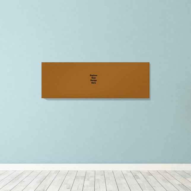Create Your Own Brown Canvas Print (Insitu(Wood Floor))