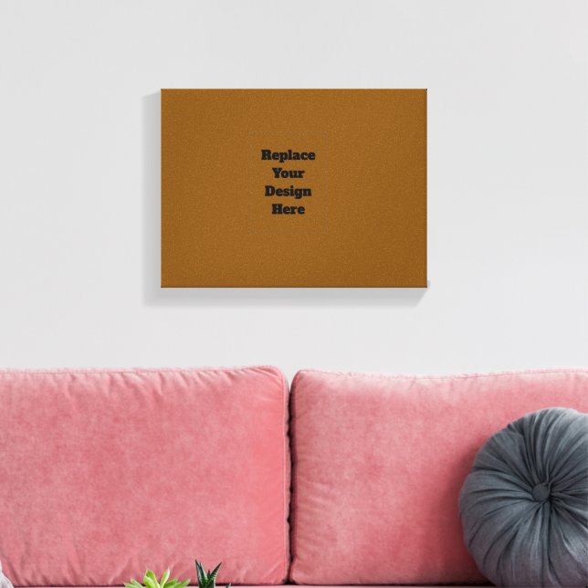Create Your Own Brown Canvas Print (Insitu(LivingRoom))