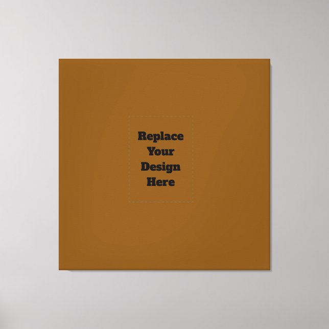 Create Your Own Brown Canvas Print (Front)