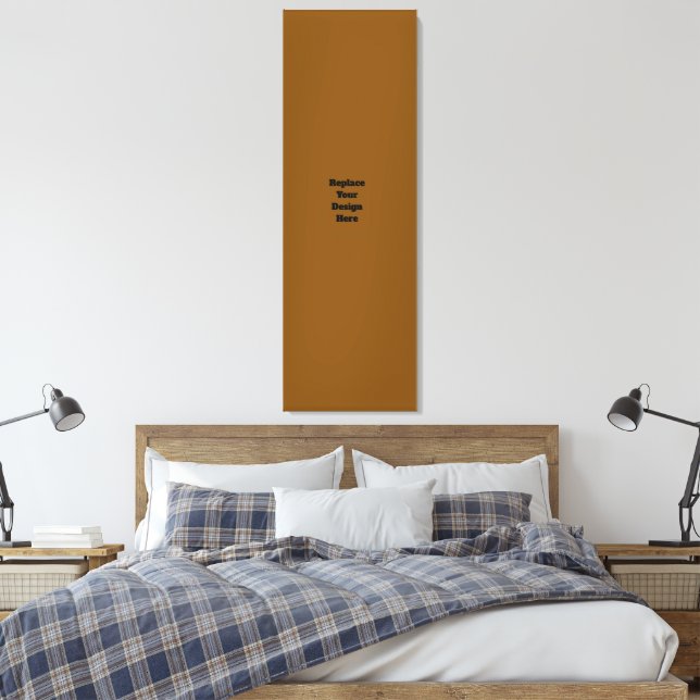 Create Your Own Brown Canvas Print (Insitu(Bedroom))