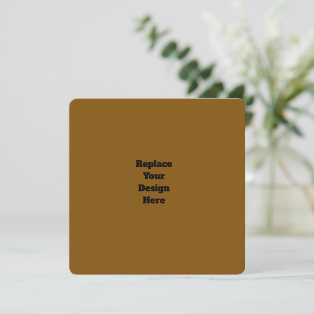 Create Your Own Brown Card (Standing Front)