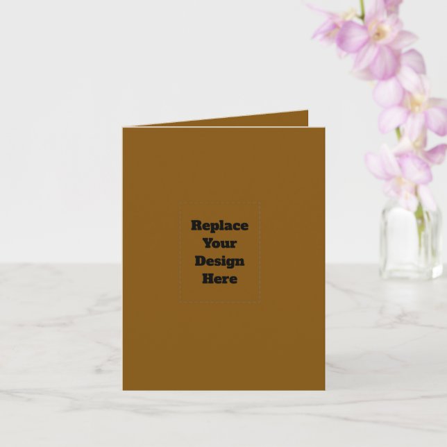 Create Your Own Brown Card (Orchid)