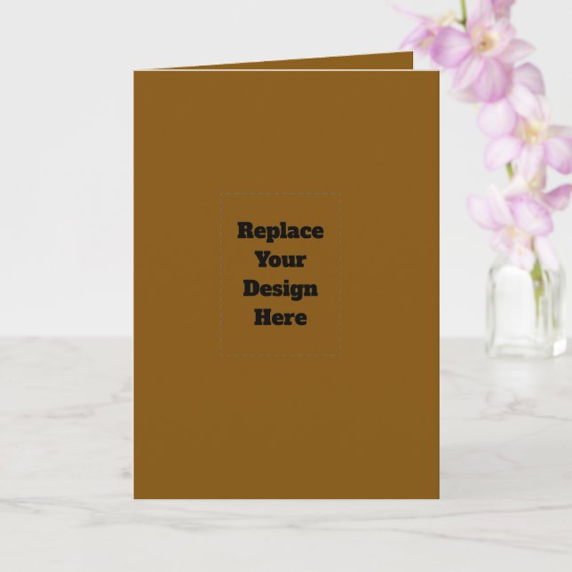 Create Your Own Brown Card (Orchid)