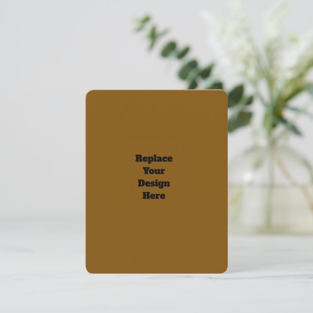 Create Your Own Brown Card (Standing Front)