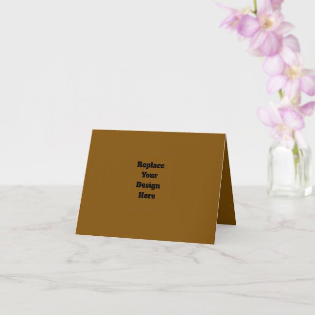 Create Your Own Brown Card (Orchid)