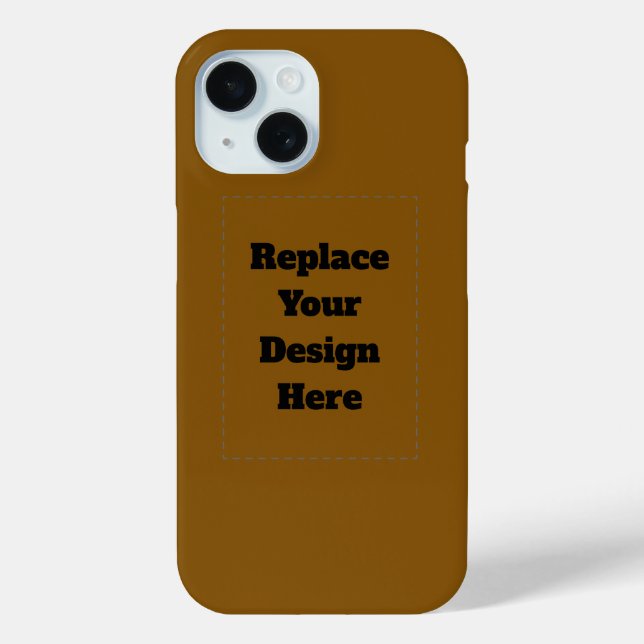 Create Your Own Brown Case-Mate iPhone Case (Back)