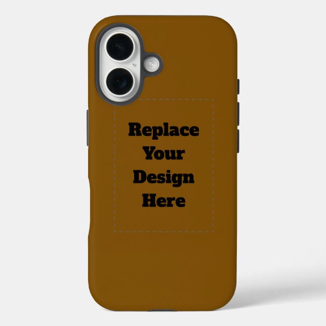 Create Your Own Brown Case-Mate iPhone Case (Back)