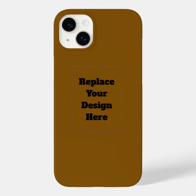 Create Your Own Brown Case-Mate iPhone Case (Back)