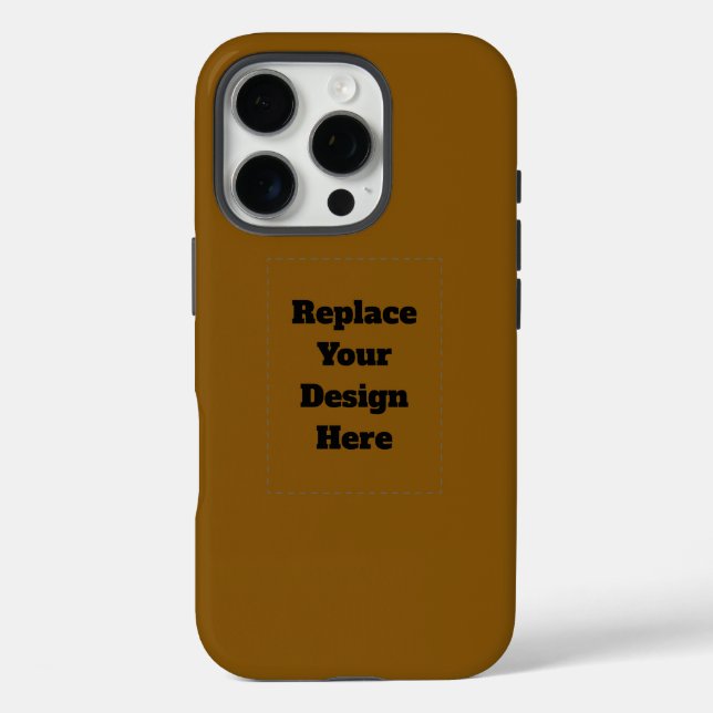 Create Your Own Brown Case-Mate iPhone Case (Back)