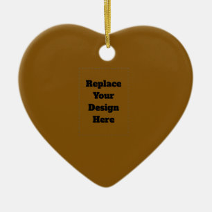 Create Your Own Brown Ceramic Ornament
