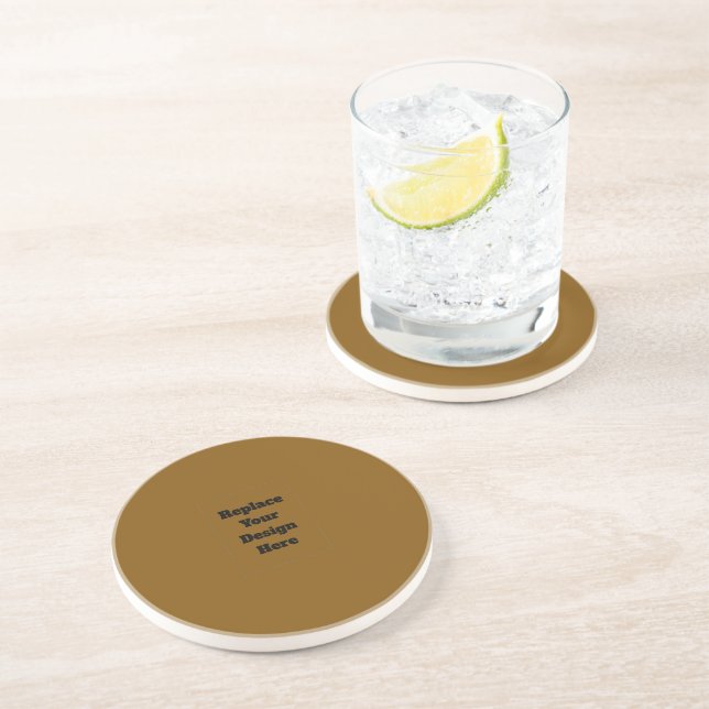 Create Your Own Brown Coaster (Side)