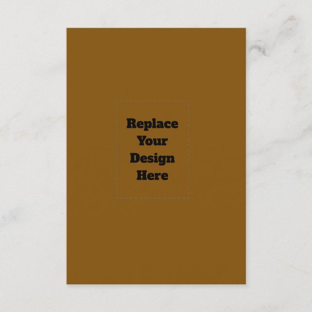 Create Your Own Brown Enclosure Card (Front)
