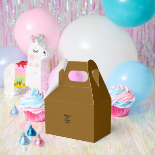 Create Your Own Brown Favor Box