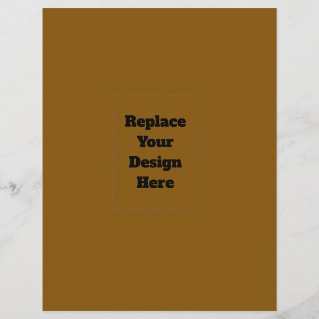 Create Your Own Brown Flyer (Front)