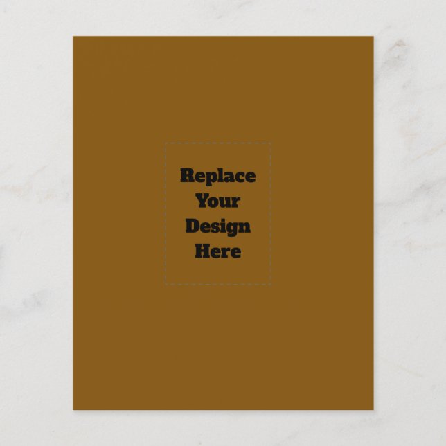 Create Your Own Brown Flyer (Front)