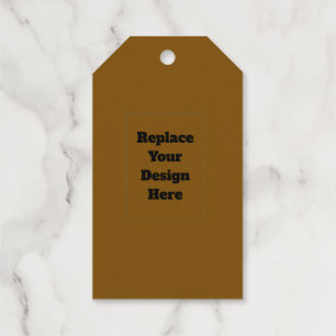 Create Your Own Brown Gift Tags
