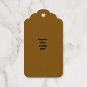 Create Your Own Brown Gift Tags