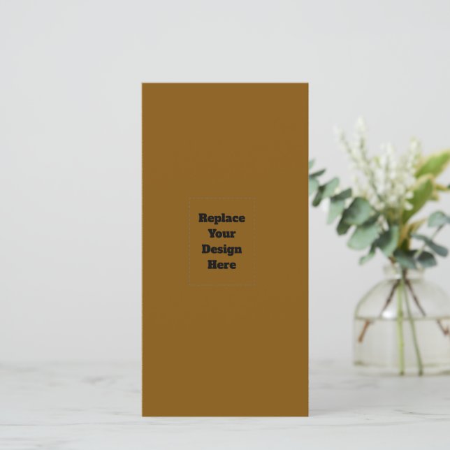 Create Your Own Brown Holiday Card (Standing Front)