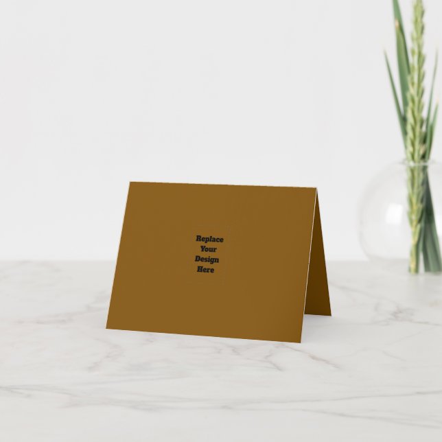 Create Your Own Brown Invitation (Front)