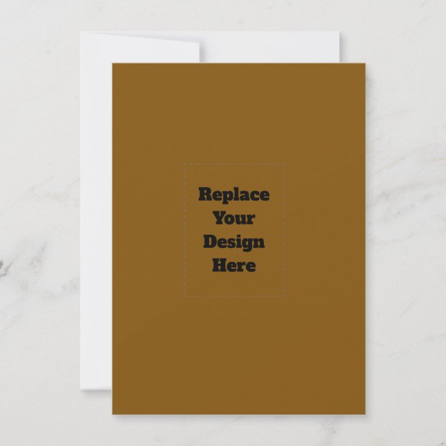 Create Your Own Brown Invitation (Front)