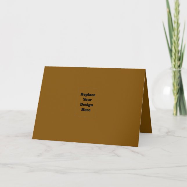 Create Your Own Brown Invitation (Front)
