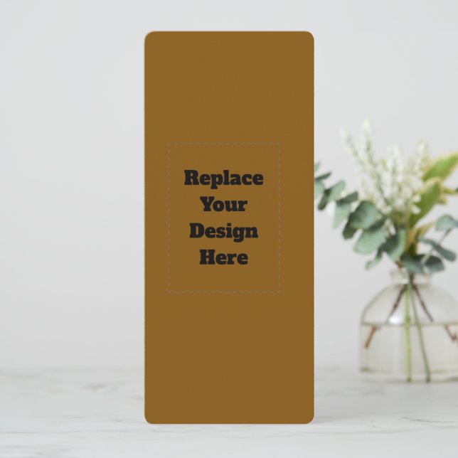 Create Your Own Brown Invitation (Standing Front)