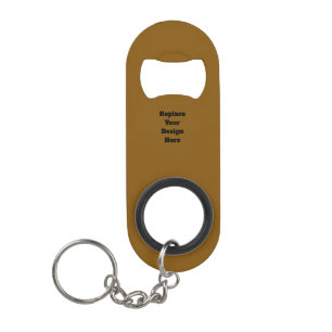 Create Your Own Brown Keychain Bottle Opener