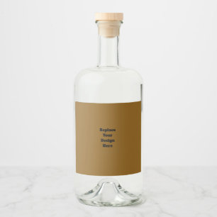 Create Your Own Brown Liquor Bottle Label