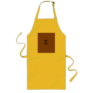 Create Your Own Brown Long Apron
