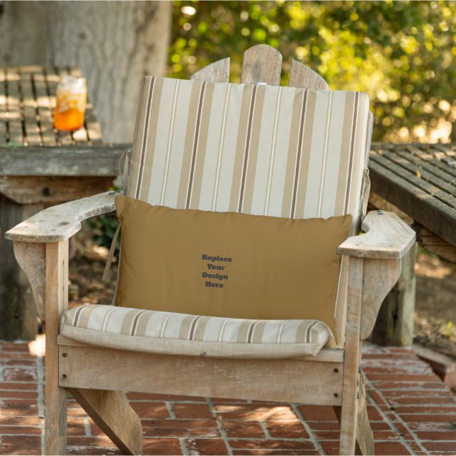 Create Your Own Brown Lumbar Pillow (Chair)