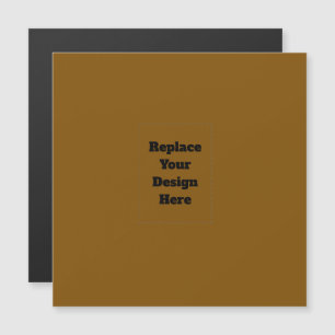Create Your Own Brown Magnetic Invitation