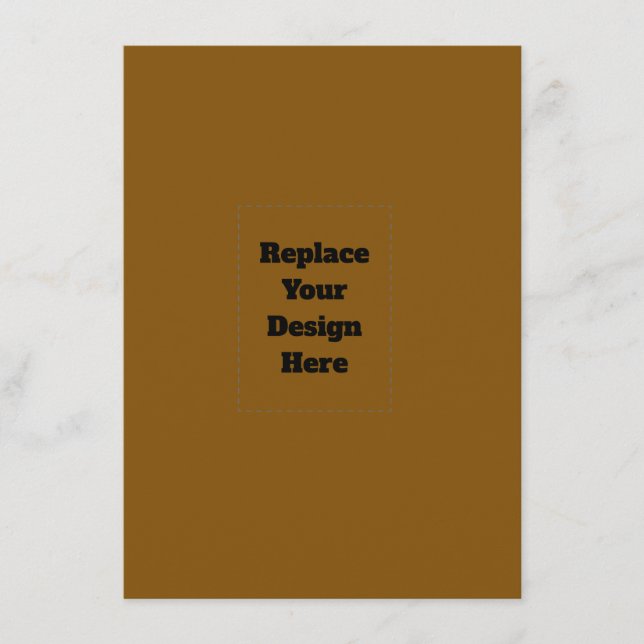 Create Your Own Brown Menu (Front)