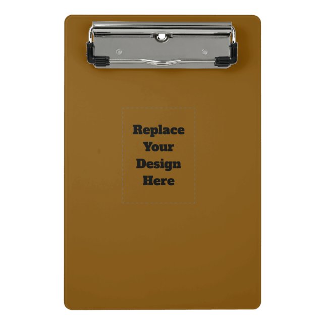 Create Your Own Brown Mini Clipboard (Front)