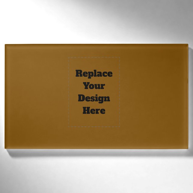 Create Your Own Brown Name Tag (Front)