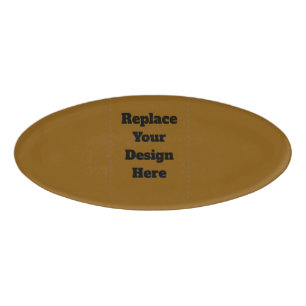 Create Your Own Brown Name Tag