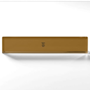 Create Your Own Brown Nameplate