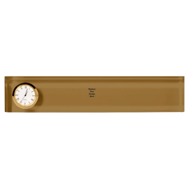 Create Your Own Brown Nameplate (Front)