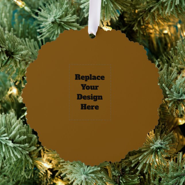Create Your Own Brown Ornament Card (Insitu (Tree))