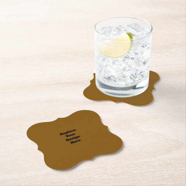 Create Your Own Brown Paper Coaster (Insitu)