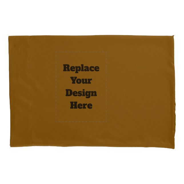 Create Your Own Brown Pillowcase (Front)