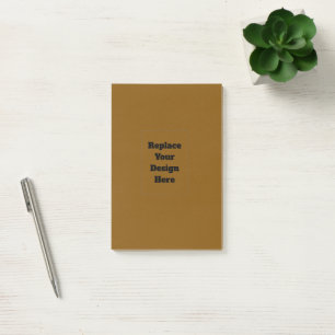 Create Your Own Brown Post-it Notes