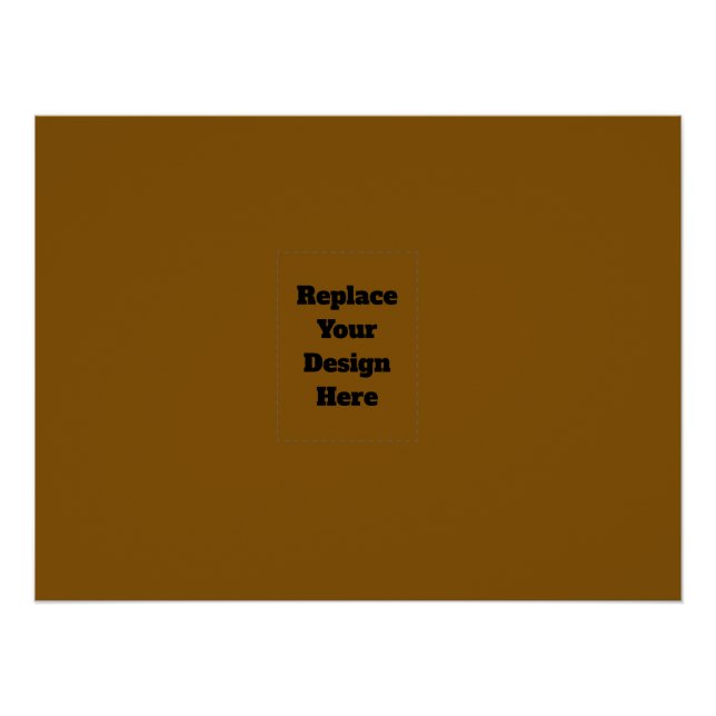 Create Your Own Brown Poster (Front)
