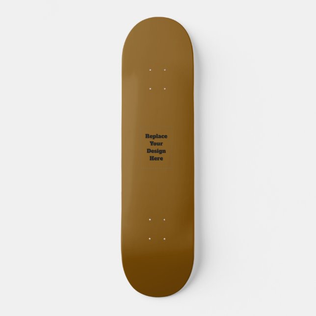 Create Your Own Brown Skateboard (Front)